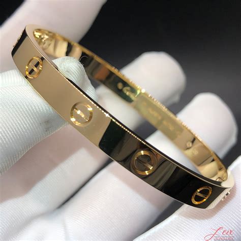 cartier 24k gold bracelet|solid gold cartier bracelet.